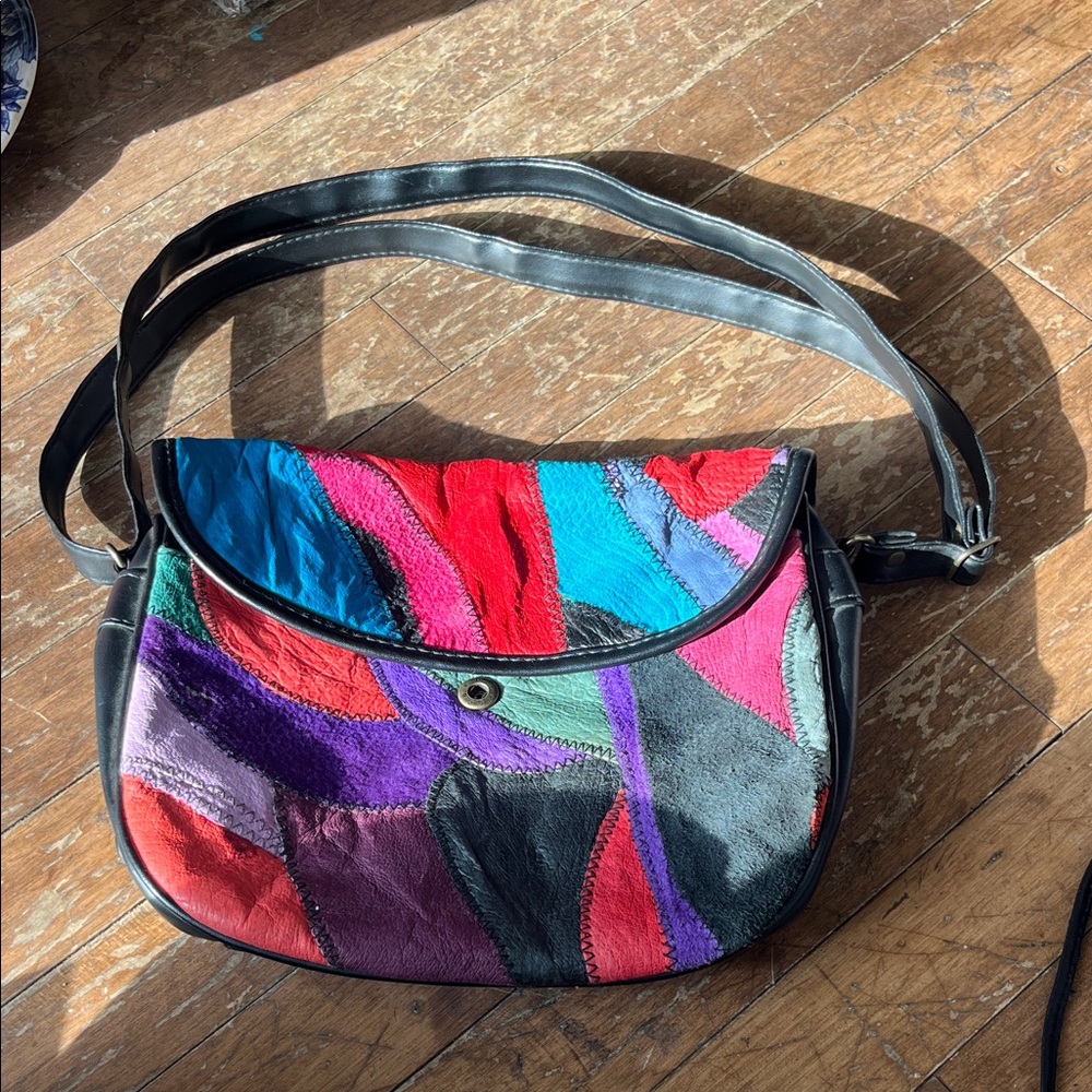 Colorful Patchwork Shoulder Bag